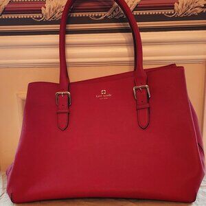 Large Kate Spade Red Satchel